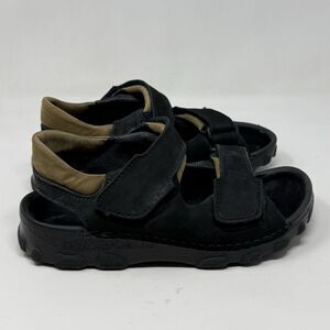 Birkenstock Tatami Sandals Womens 9 EU 40 Black Leather 2 Adjustable Straps